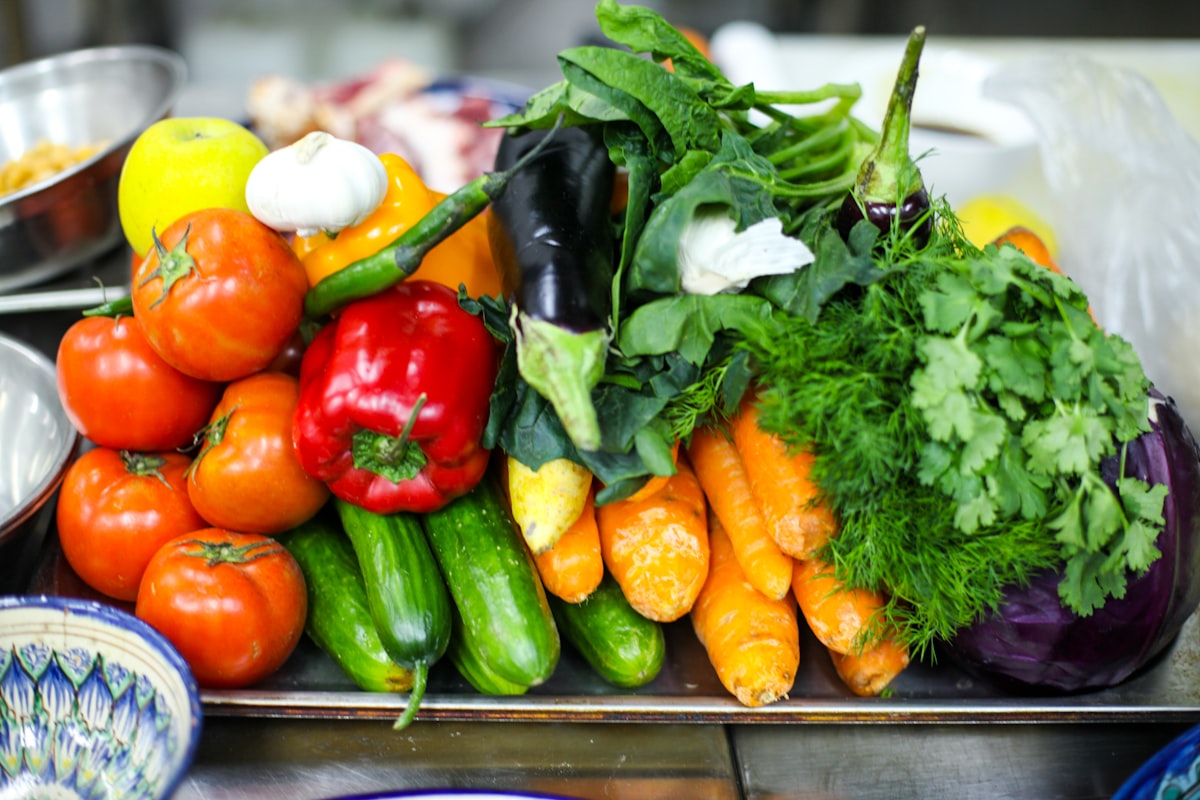 Mediterranean Quinoa Bowl with fresh vegetables and herbs